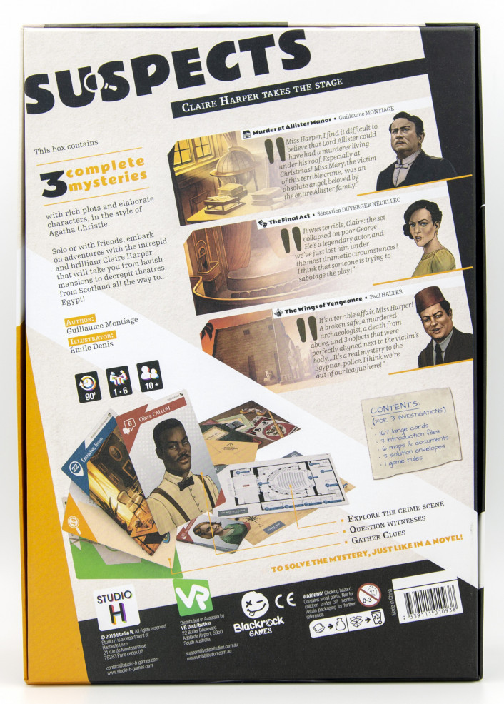 Suspects : Claire Harper Takes The Stage